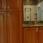 Picture of cabinet and hardware closeup